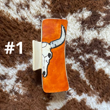 Load image into Gallery viewer, CUSTOM Leather Claw Clip