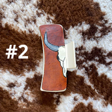Load image into Gallery viewer, Bull Skull Claw Clip - RTS