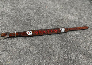 CUSTOM Leather Dog Collar